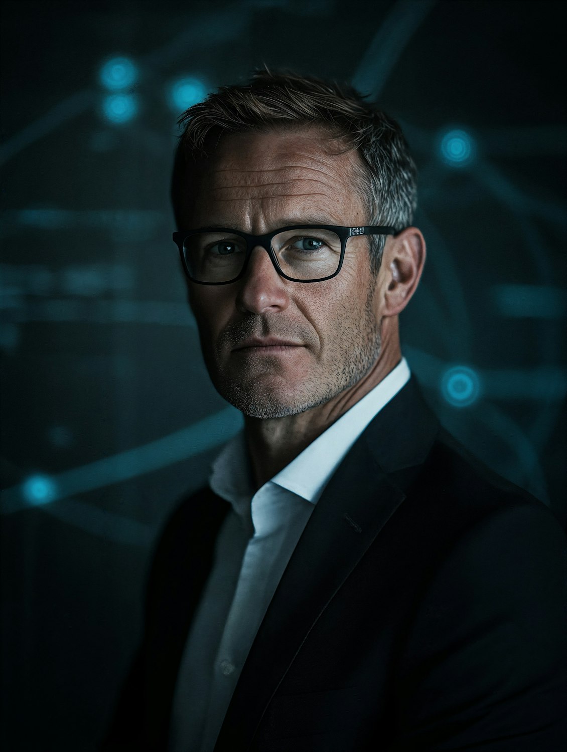 A business professional meticulously evaluates data on a tablet, symbolizing the critical process of assessing AI platform risks and making informed decisions.