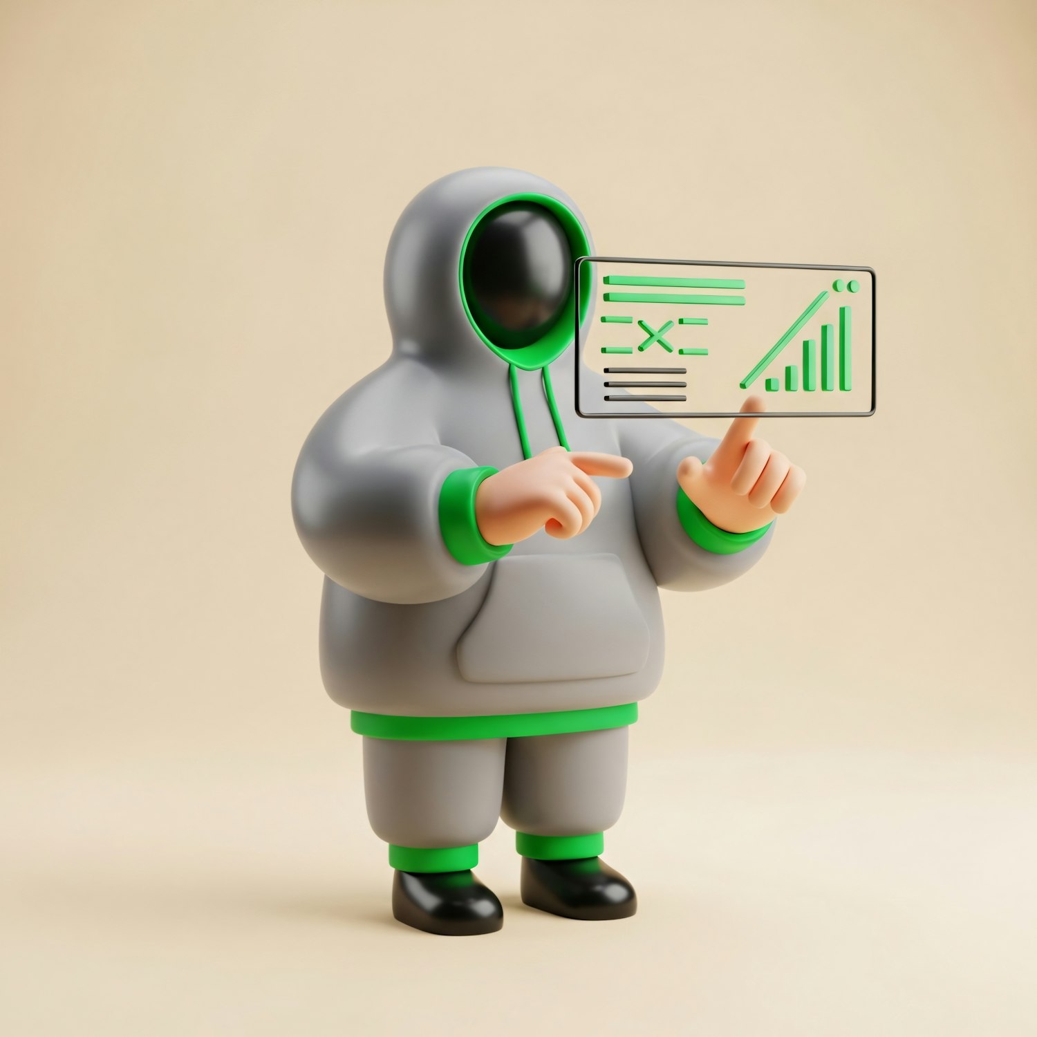 Depiction of a person looking frustrated or confused while interacting with AI-generated content, symbolizing the 'barrier' of AI hallucinations.