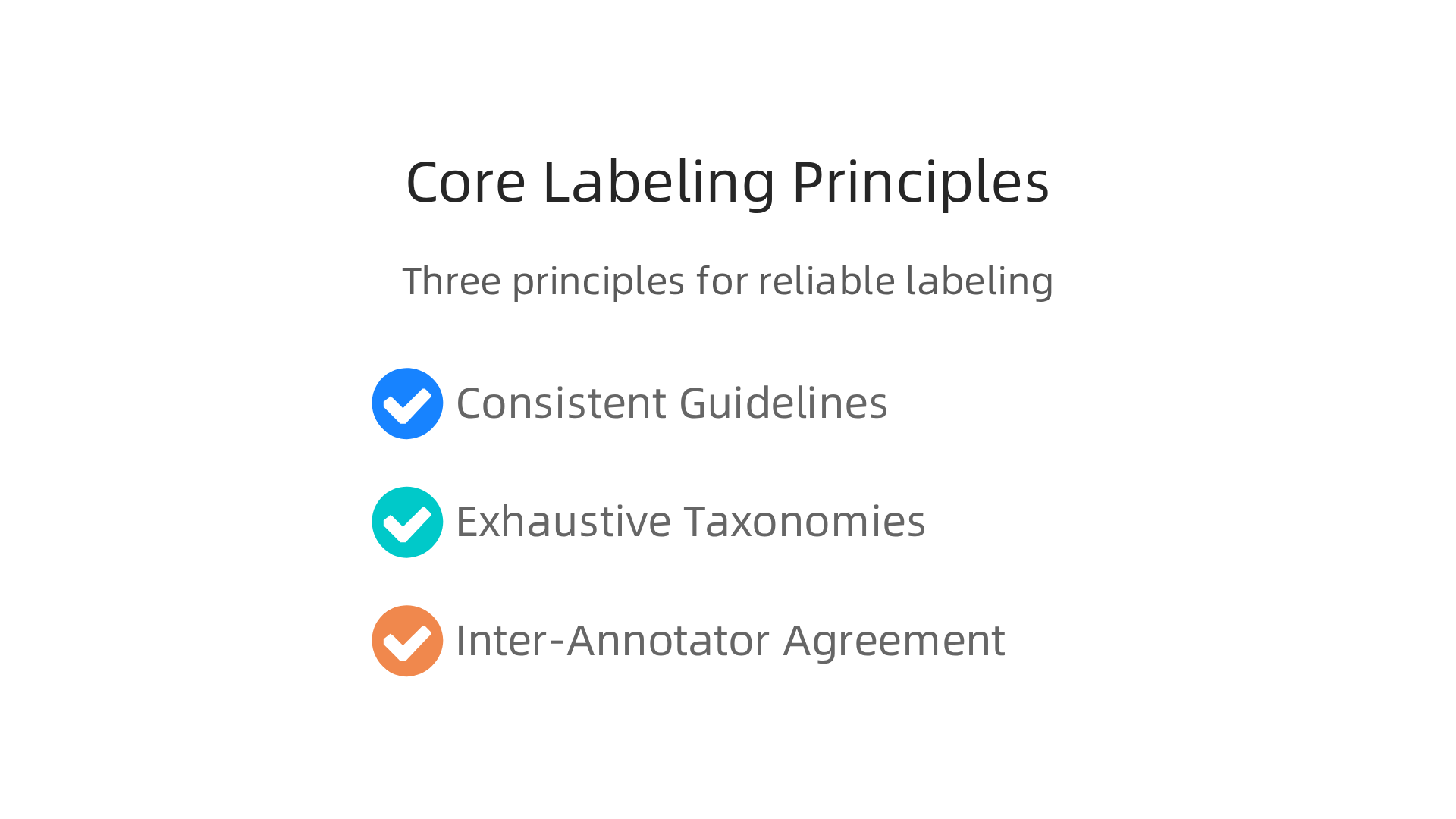 Three essential principles for ensuring consistent and accurate data labeling that leads to reliable AI models.