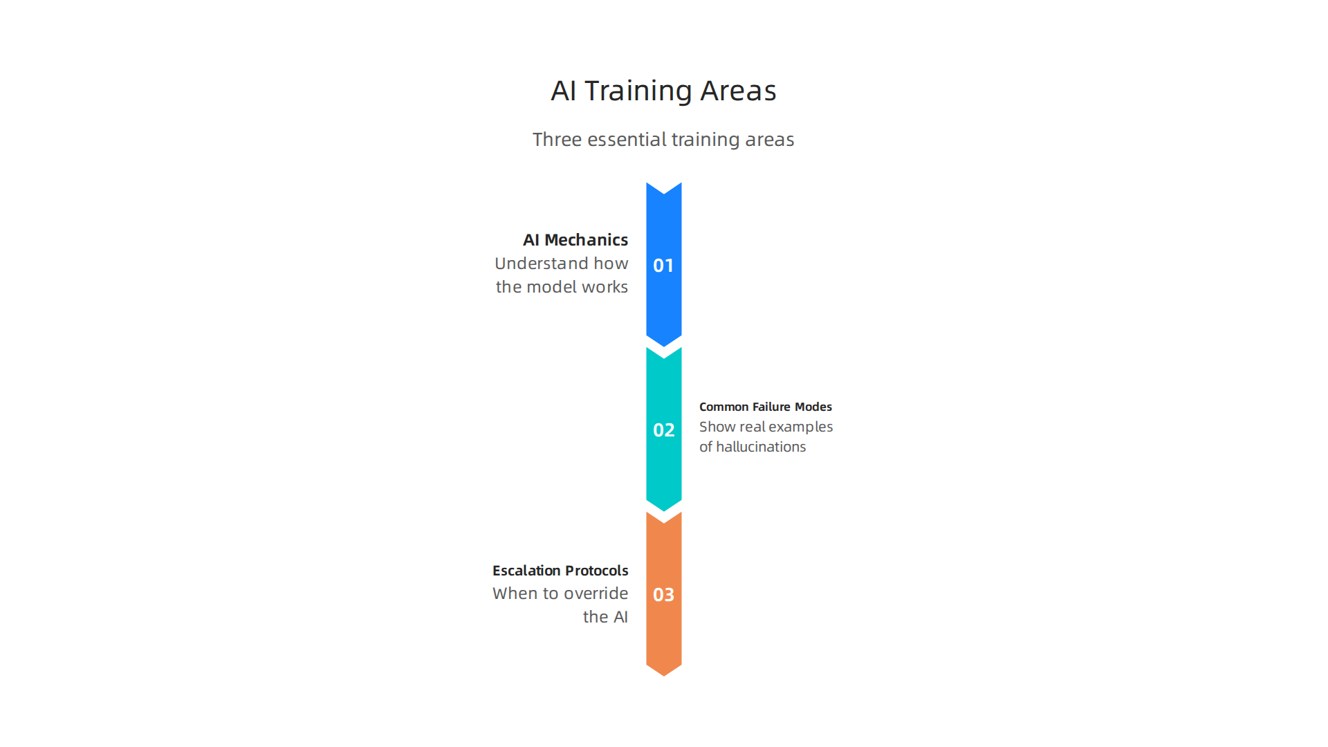 Essential components of effective training programs designed to empower teams for successful collaboration with AI systems.