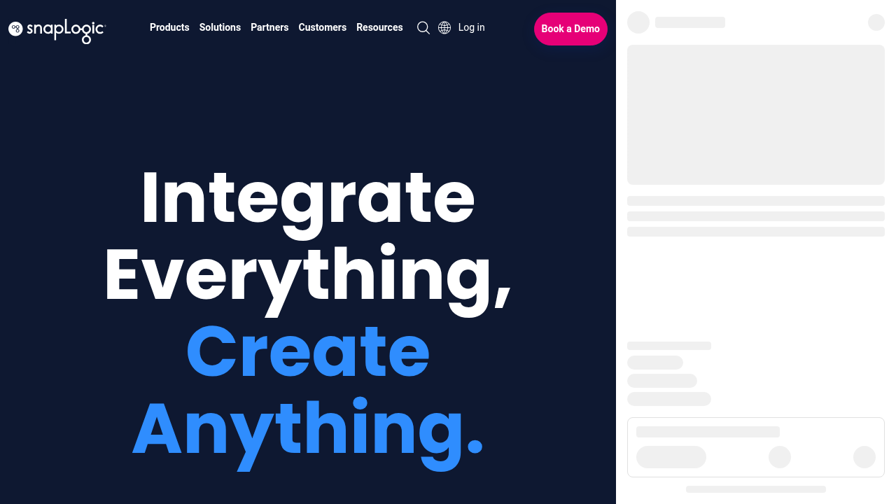 SnapLogic provides intelligent integration platform services, often incorporating AI for efficiency.