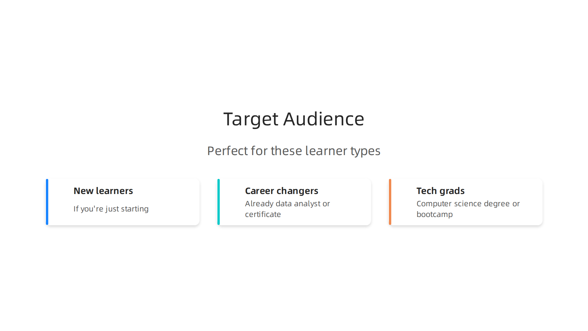 The 2026 Data Engineer Roadmap caters to new learners, career changers, and tech graduates, providing tailored guidance for each group.