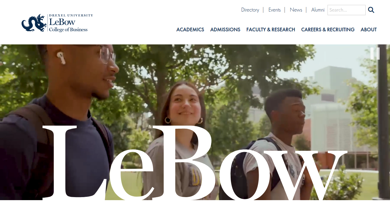 The Lebow College of Business at Drexel University, home to reports on data integrity and AI readiness.