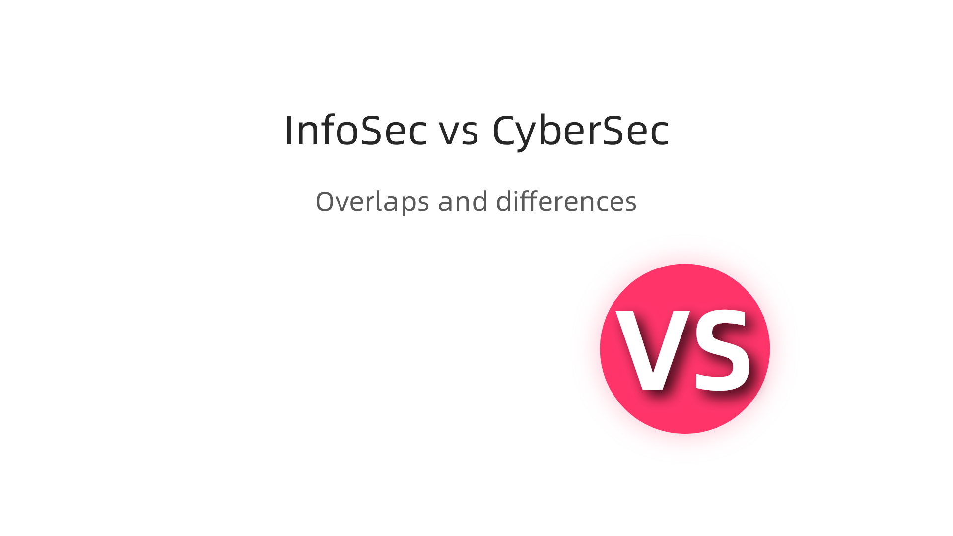 An infographic illustrating the common areas where information security and cybersecurity converge.