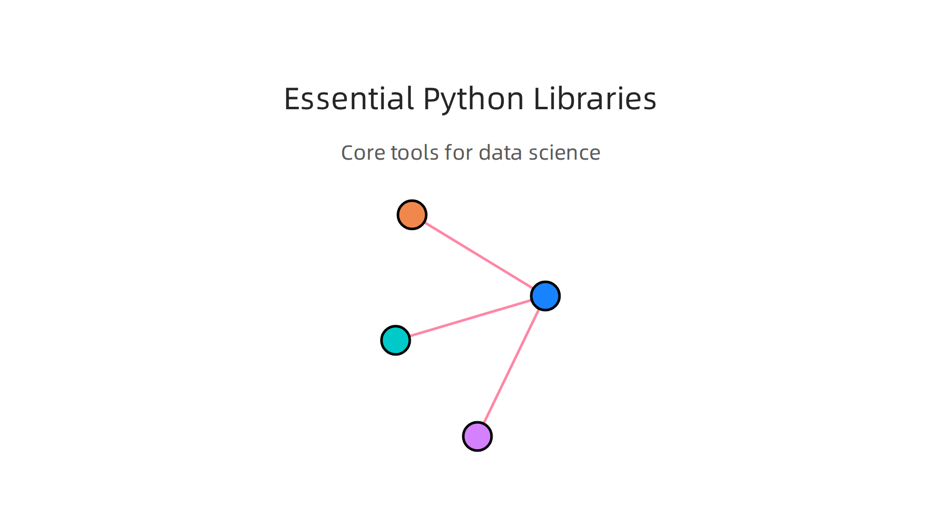 Key Python libraries that empower data scientists to handle numbers, organize data, build machine learning models, and visualize insights.