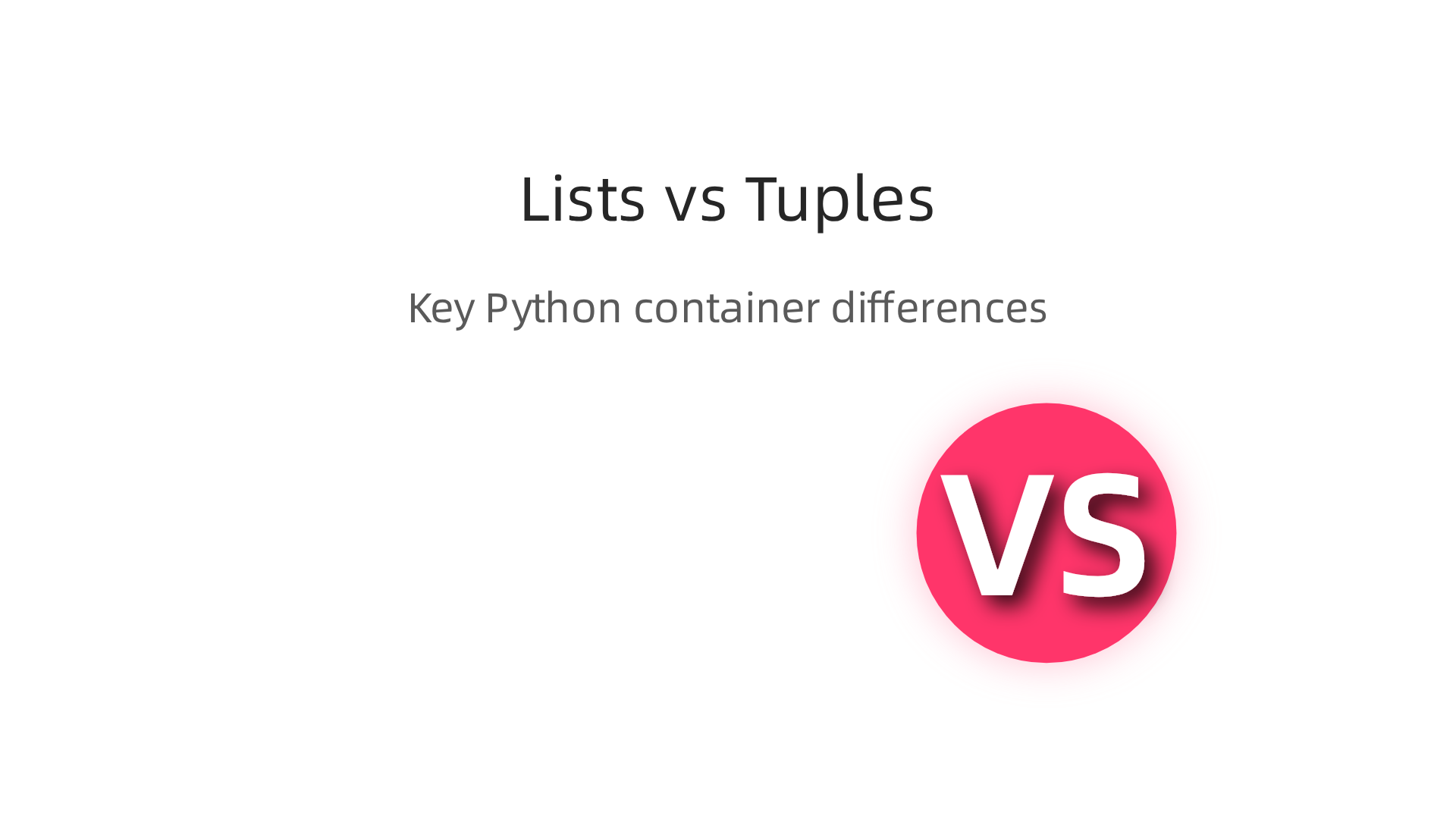 A quick comparison of Python lists and tuples, highlighting their key differences in mutability, memory, and common use cases.